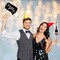 36 Pcs Gold Birthday Photo Booth Props, Large Gold Birthday Party Photobooth Props with Glitter for Woman Parties Supplies(Black, Rose Gold)
